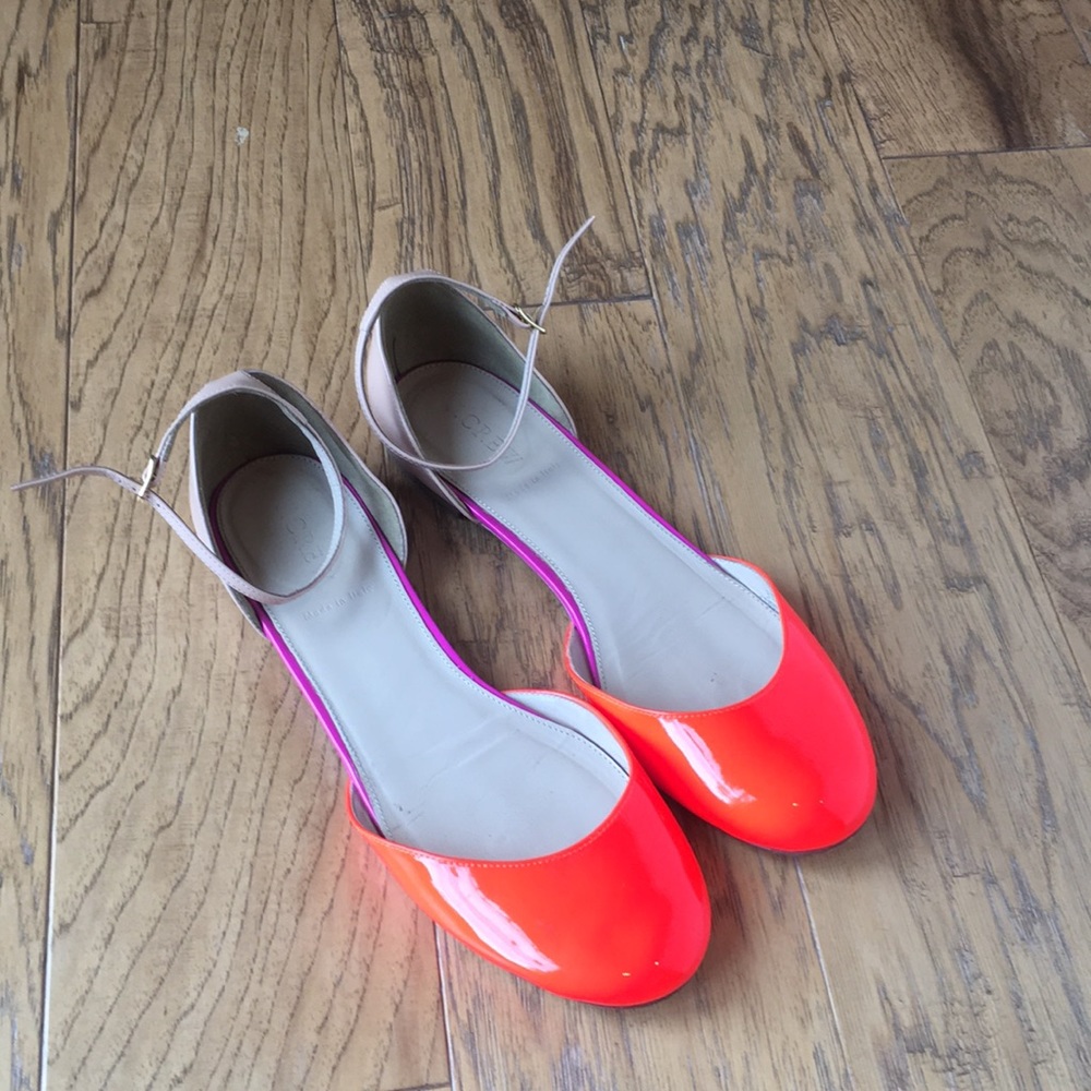 J crew patent ballet flats